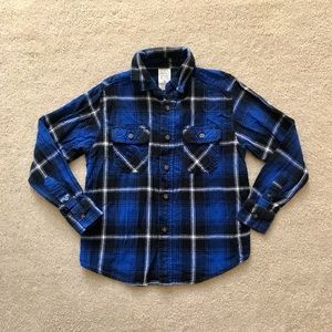 Faded Glory Flannel Button Down Shirt